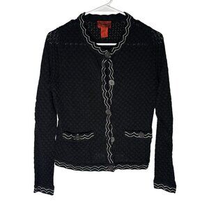 Missoni x Target Black Cardigan Sweater with Pockets Women's Size Medium - EUC!